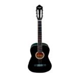 VZ-CH3900/BK Guitarra acústica cuerdas de nylon 39" negro con funda "VOZZEX"