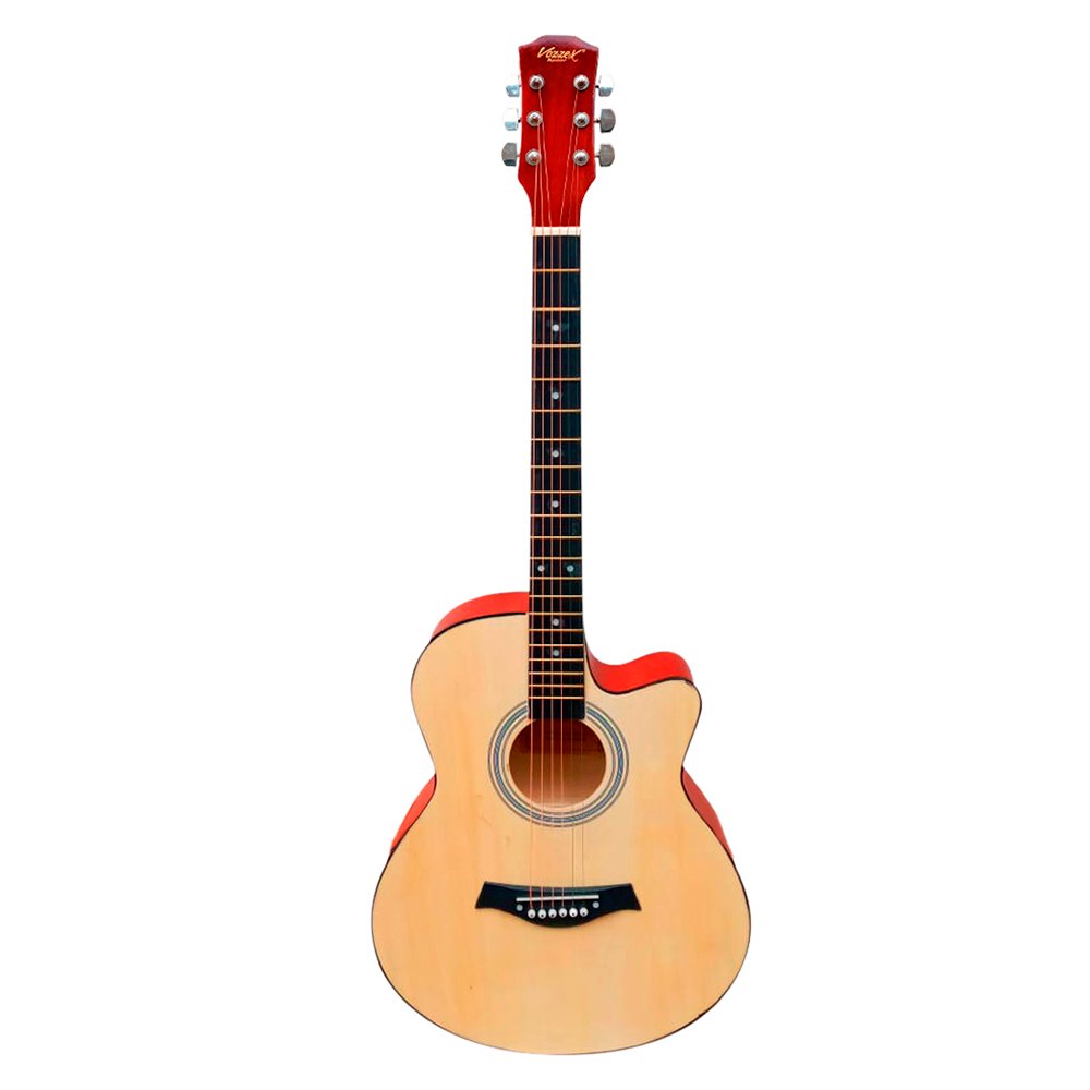 VZ-CH4001-N web VZ-CH4001/N Guitarra acústica 39" natural con corte con funda "VOZZEX" - Imagen 1