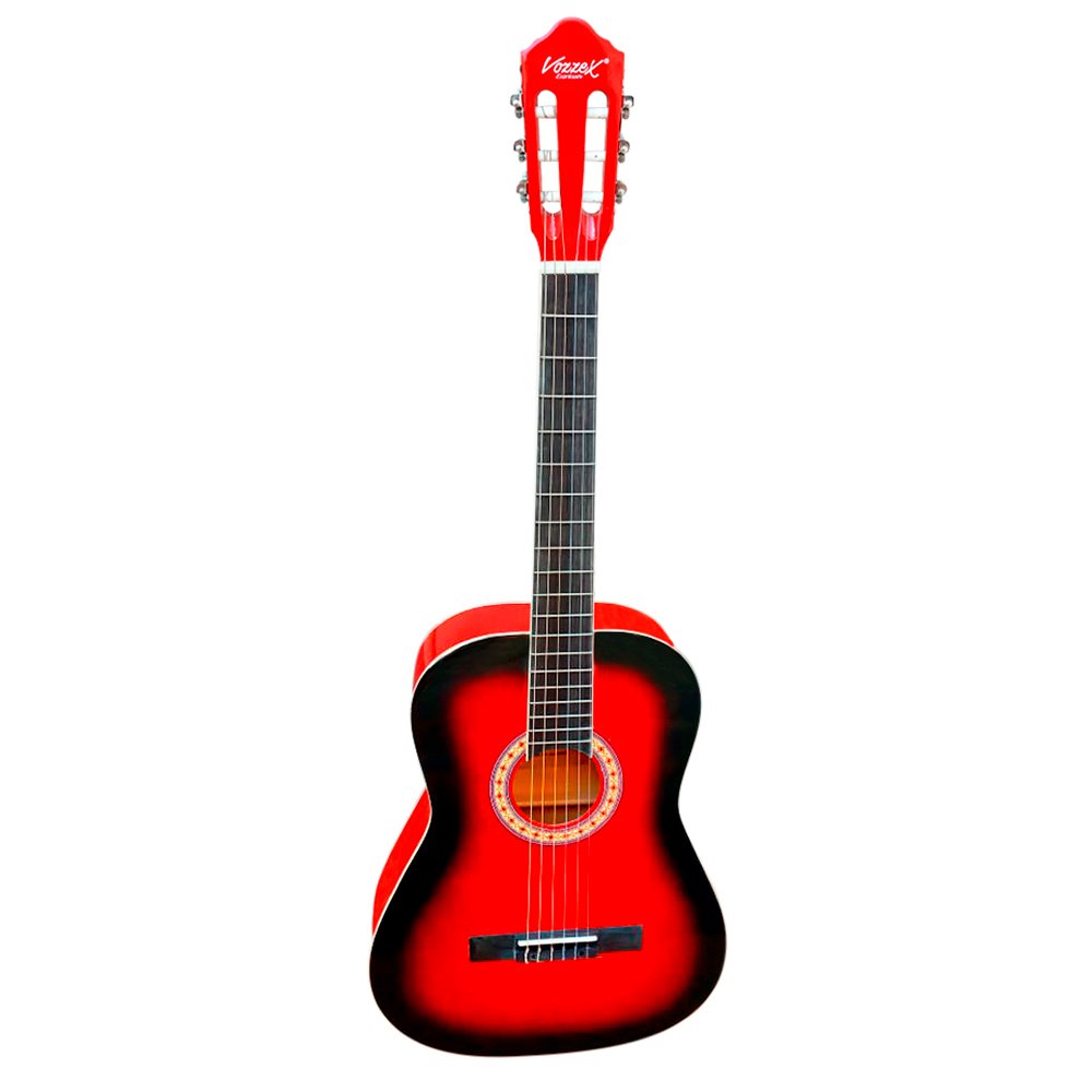 VZ-CH900-RDS web VZ-CH3900/RDS Guitarra acústica cuerdas de nylon 39" rojo con funda "VOZZEX" - Imagen 1