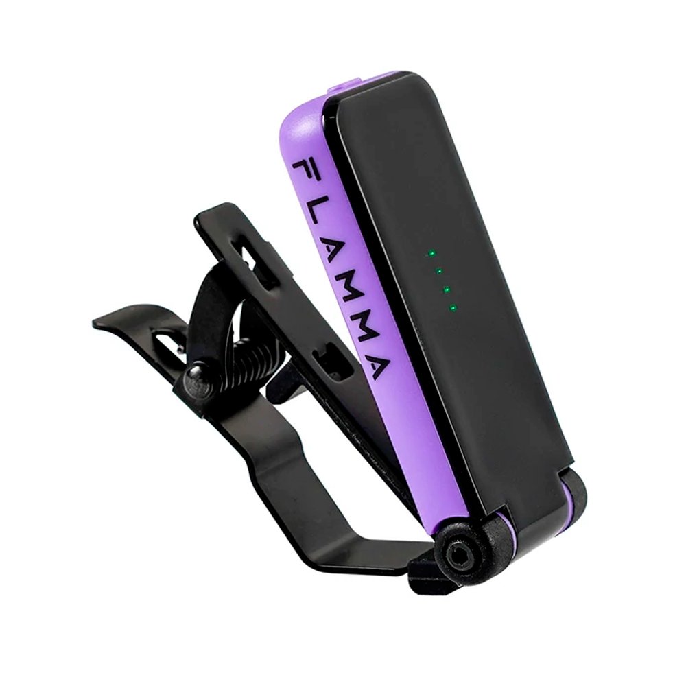 FT01P 4 FT01PUR Afinador con clip (púrpura) "FLAMMA" - Imagen 1