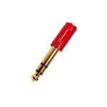 LN-2036-2 ADAPTAD.DE JACK STER.3.5MM A PLG STER.DE 6.35 MM ROJO"L&N-ACOUSTICS"