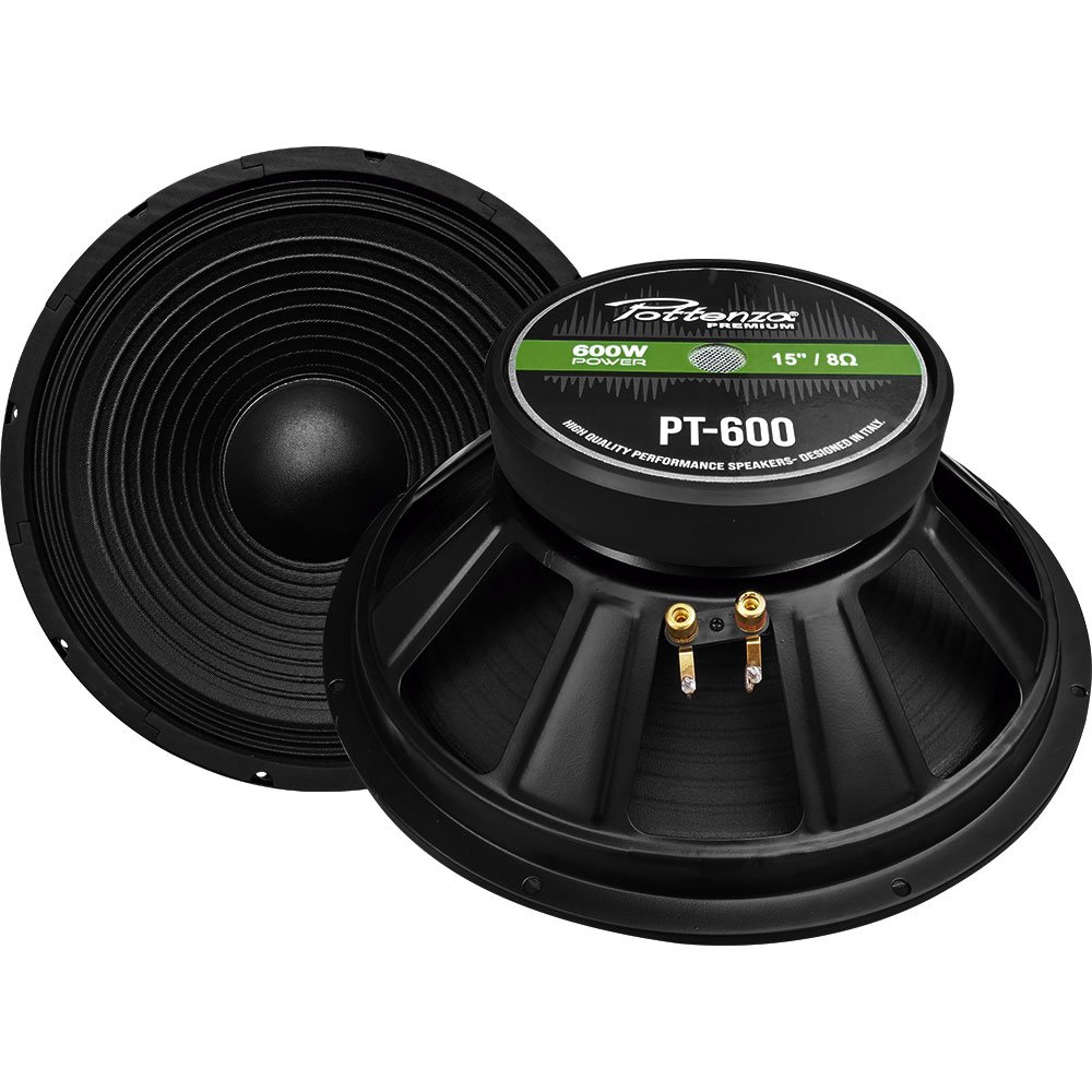 PT-600 POTTENZA PT-600 PARLANTE 15"RIGIDO 600WT/8 OHM - Imagen 1