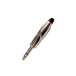 LN-3012S CONECTOR Plug stéreo 6.35 plateado "LN-ACOUSTICS"