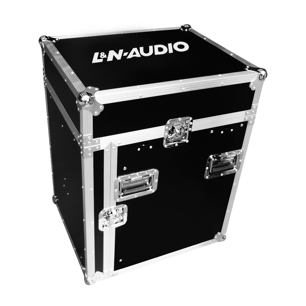 1 LN-11M12UCT-h png LN-11M12UCT RACK INCLINADO PARA MEZCLADORA P/POWERS 11U / RACK VERTICAL 12U CON MESA LATERAL Y RUEDAS "L&N-AUDIO" - Imagen 1