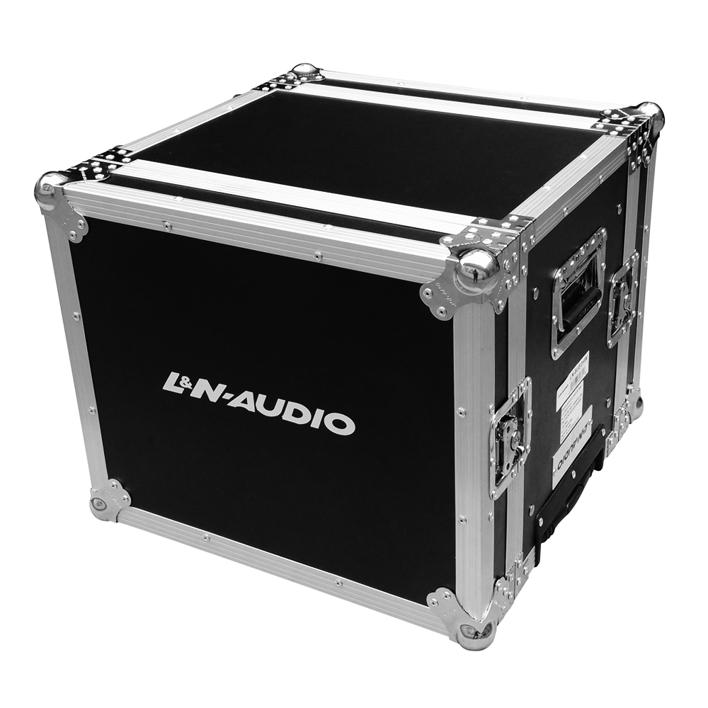 LN-8UEDHW.jpg LN-8UEDHW RACK 8U DELUXE 14" PROF. C/MANGO DE EXTENSIBLE "L&N-AUDIO" - Imagen 1