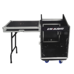 LN-11M12UCT RACK INCLINADO PARA MEZCLADORA P/POWERS 11U / RACK VERTICAL 12U CON MESA LATERAL Y RUEDAS "L&N-AUDIO" - Imagen 2