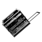 LN-8UEDHW  RACK 8U DELUXE 14" PROF. C/MANGO DE EXTENSIBLE "L&N-AUDIO" - Imagen 5