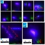 B102RGB/4 BARRA LASER D/ 4 SALIDAS  ROJO VERDE AZUL PÚRPURA DMX/MODO RITMICO  «BIG DIPPER» - Imagen 3
