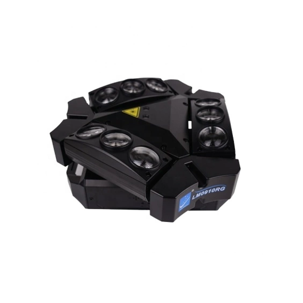 LM0910RG 1 LM0910RG CABEZA MOVIL SPIDER 9*10W RGBW C/ LASER R350MW G20MW DMX /MODO RITMICO «BIG DIPPER» - Imagen 1