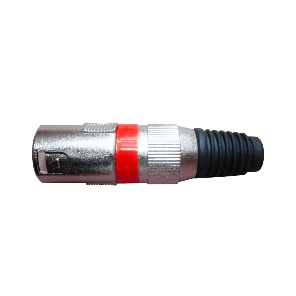 VZ-3515MR w VZ-3515MR CONECTOR PLUG CANON METAL ROJO «VOZZEX» - Imagen 1