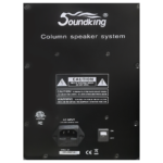 SISTEMA DE COLUMNA ARRAY ACTIVO PLYWOOD C/DSP  6*3 MF + 1*1" HF  180W RMS + 1*12" LF 300W RMS BT TWS "SOUNDKING" - Imagen 3