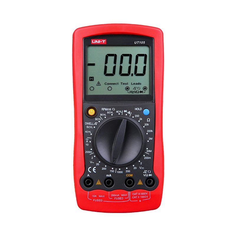 UT105_1 UT-105 MULTIMETRO AUTOMOTRIZ 1000V DC / 750V AC «UNI-T» - Imagen 1