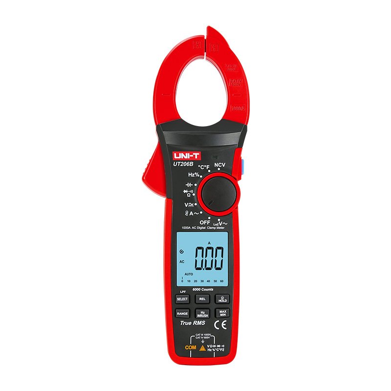 UT206B_1 UT-206B PINZA AMPERIMETRICA DIGITAL TRUE RMS 1000A AC NCV C/ TEMPERATURA 1000°C «UNI-T» - Imagen 1