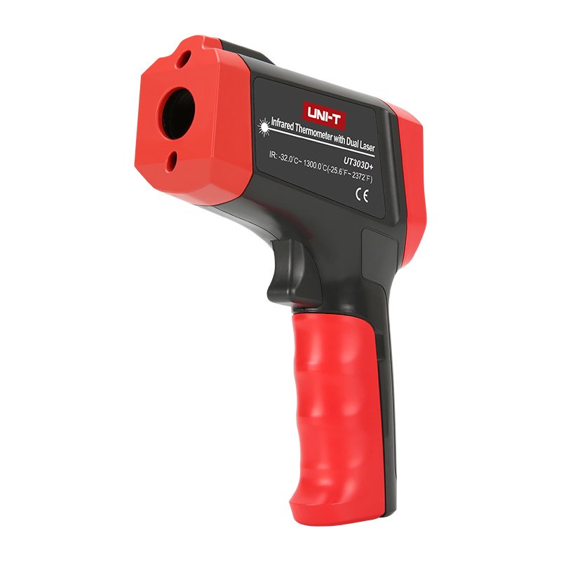 UT303D-5 UT-303D+ TERMOMETRO INFRARROJO 1300℃ C/DISPLAY D/TECNOLOGIA EBTN C/LASER DUAL «UNI-T» - Imagen 1