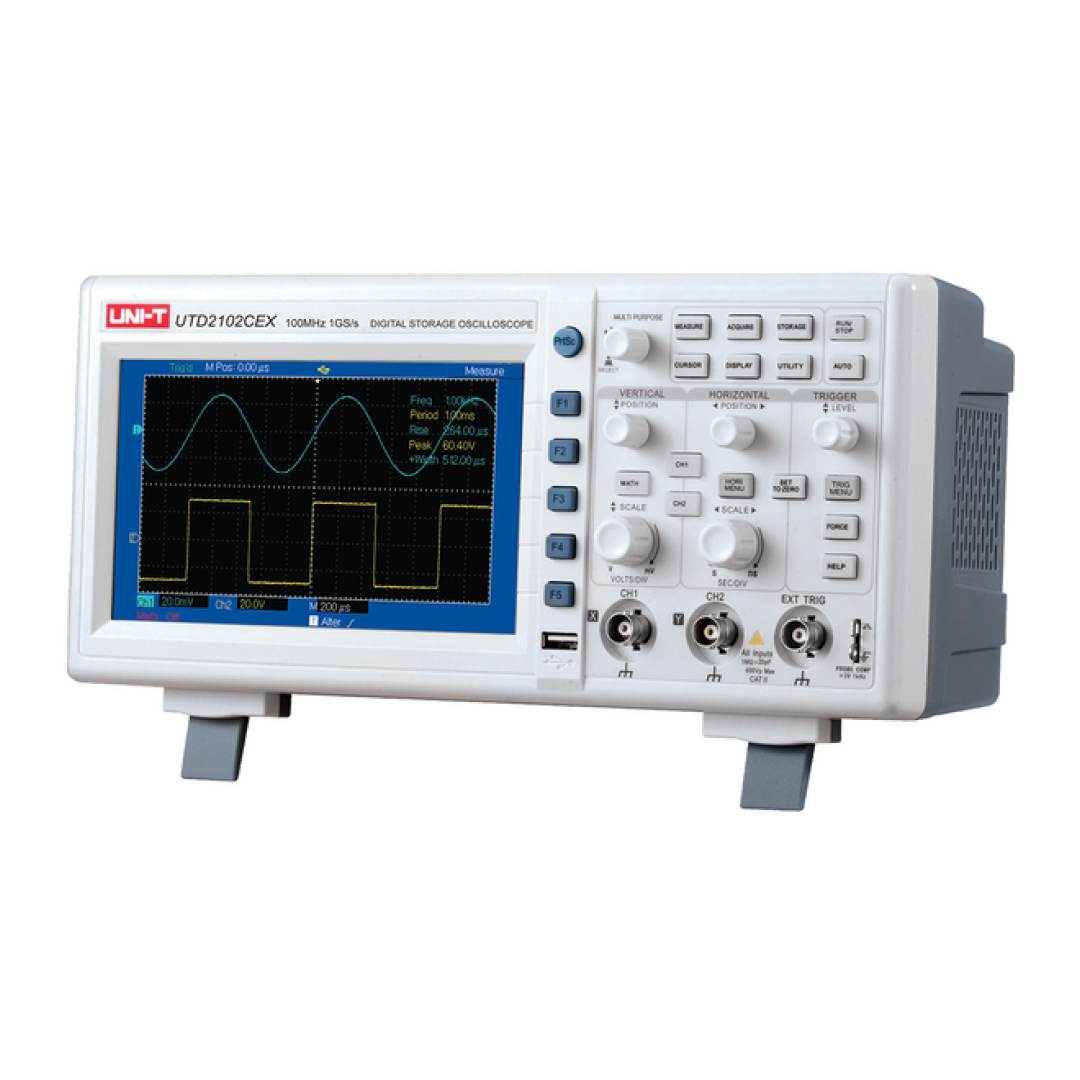 UTD-2102CEX UTD-2102CEX+ OSCILOSCOPIO DIGITAL 100 MHZ 2 CANALES «UNI-T» - Imagen 1