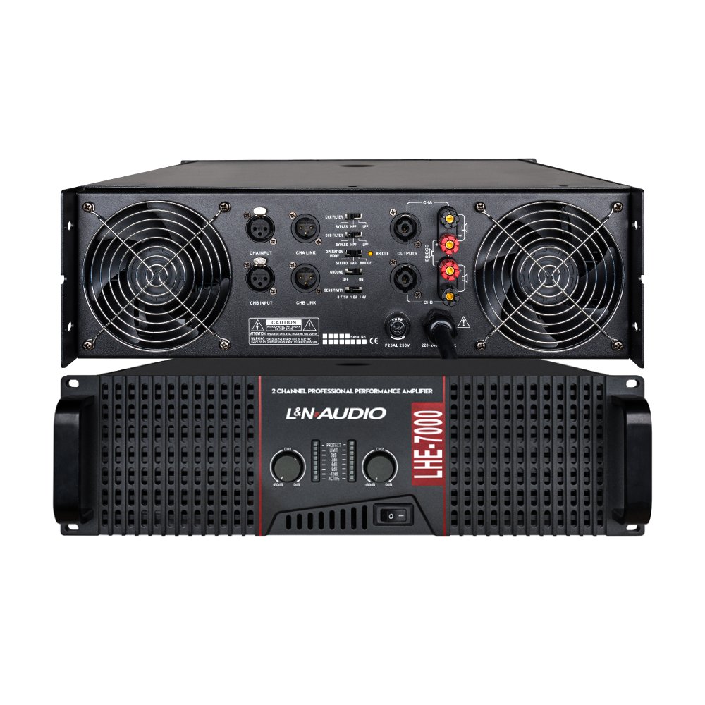 LHE-7000-W LHE-7000 AMPLIFICADOR DE AUDIO 2850Wx2 2 OHM – L&N-AUDIO - Imagen 1