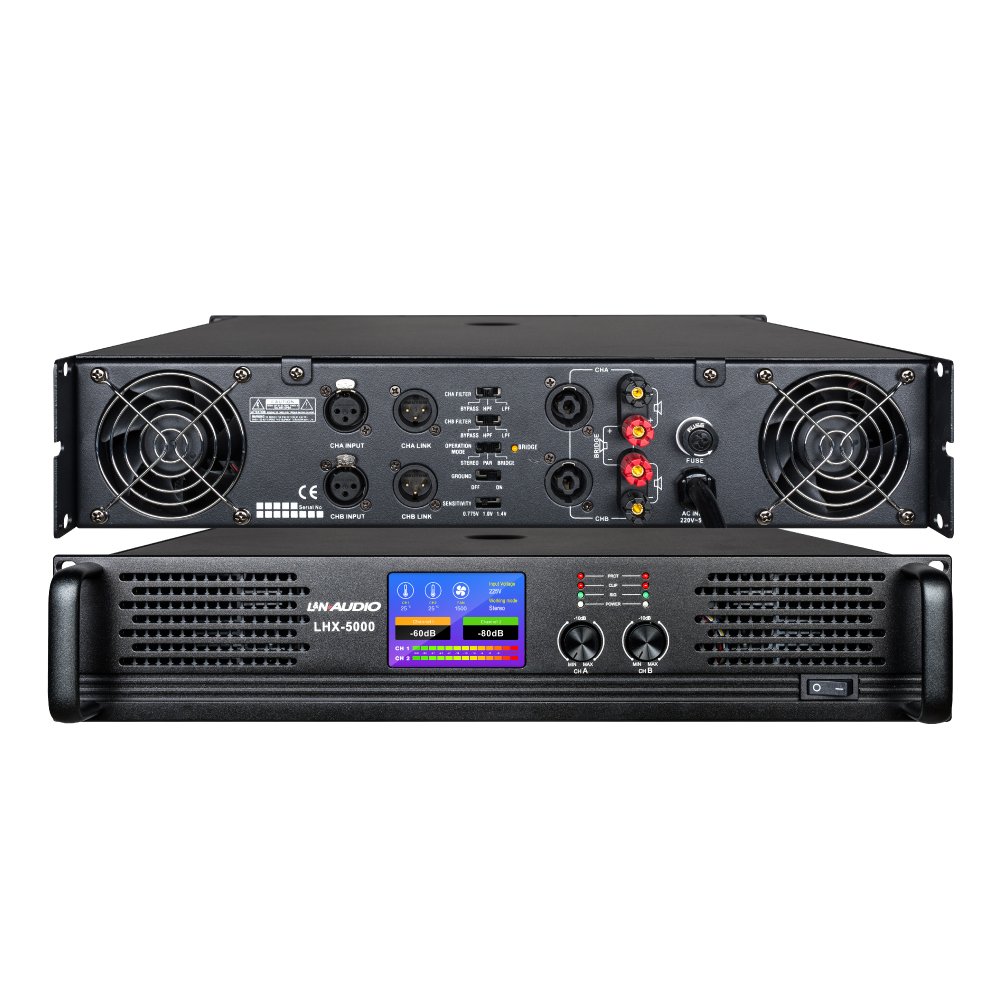 LHX-5000-W LHX-5000 AMPLIFICADOR D/AUDIO.1220Wx2 2 OHM – L&N-AUDIO - Imagen 1
