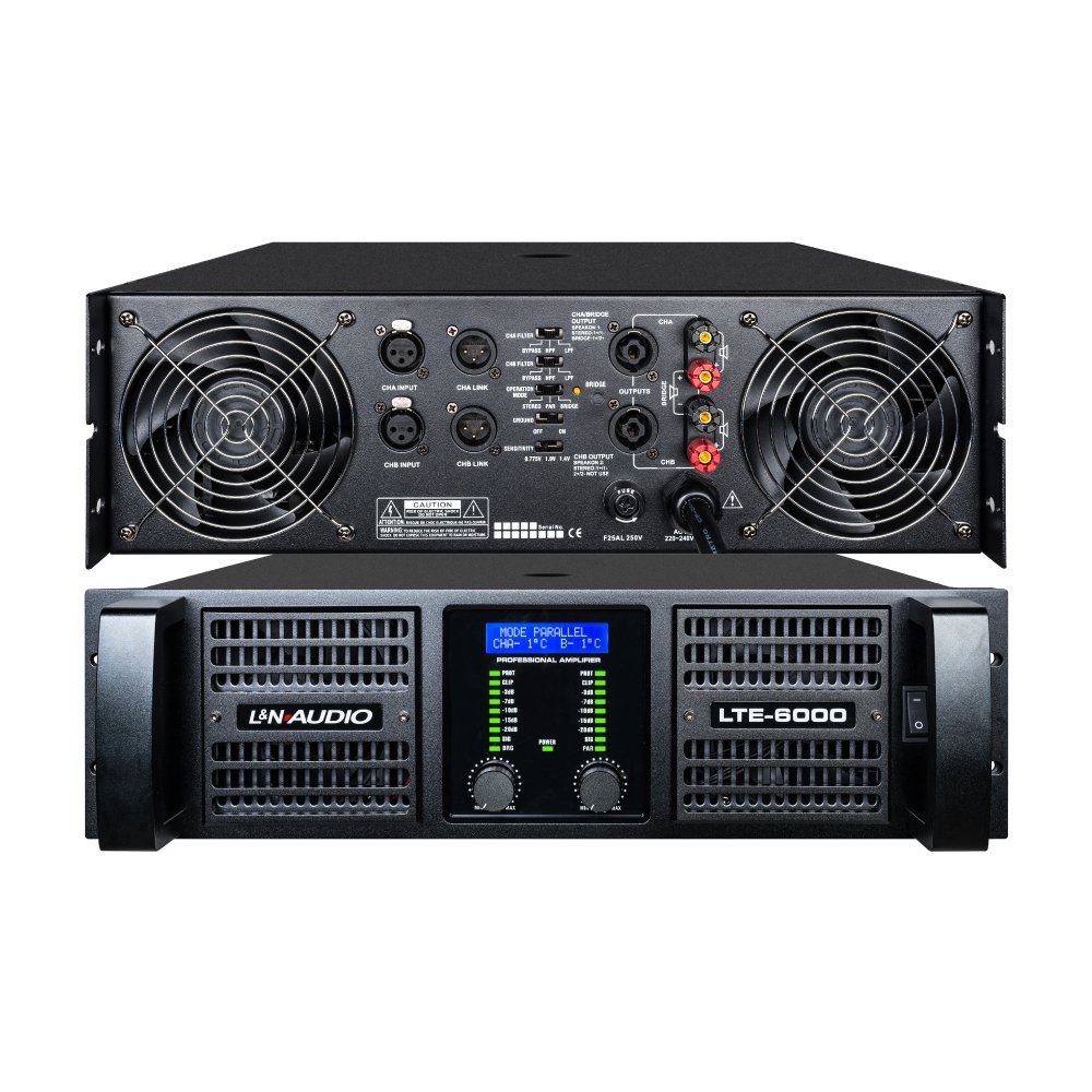 LTE-6000-W LTE-6000 AMPLIFICADOR DE AUDIO 2700Wx2 2 OHM – L&N-AUDIO - Imagen 1