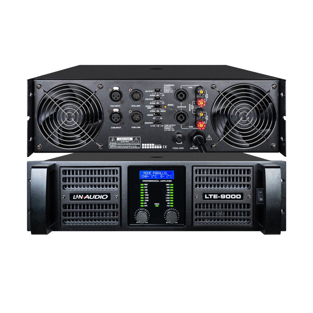 LTE-9000-W LTE-9000 AMPLIFICADOR DE AUDIO 3100Wx2 2 OHM – L&N-AUDIO - Imagen 1