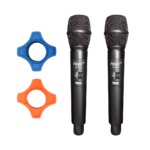 VZ-58M# SISTEMA D/MICROFONO INALAMBRICO UHF DUAL D/MANO C/SALIDA BALANCEADA POR CANAL,  48 FRECUENCIAS SELECCIONABLES POR CANAL Y DISPLAY TX/RX "VOZZEX" - Imagen 3