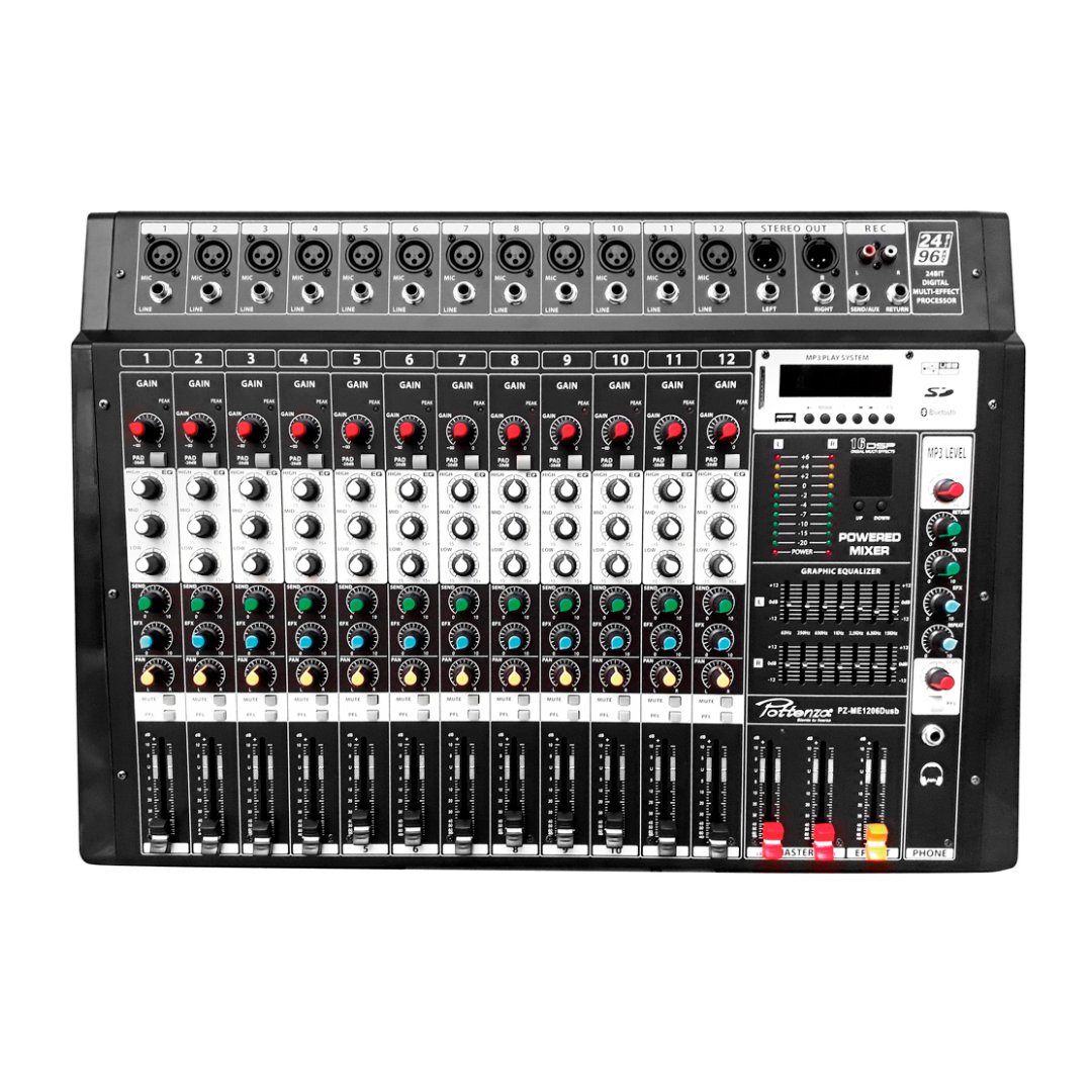 1 PZ-ME1206DUS CON.AU.12C.AMP.USB, 2 SPEK.MP3, BT "POTTENZA" - Imagen 1