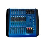 PZ-SG80PBL/USBT CONSOLA DE AUDIO AMPLIFICADA 8 CANALES CON USB, MP3, DOBLE VENTILADOR, BT, CONTROL REMOTO "POTTENZA"