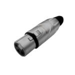 CX3F004(3P) JACK XLR METAL ARGENT "SOUNDKING"