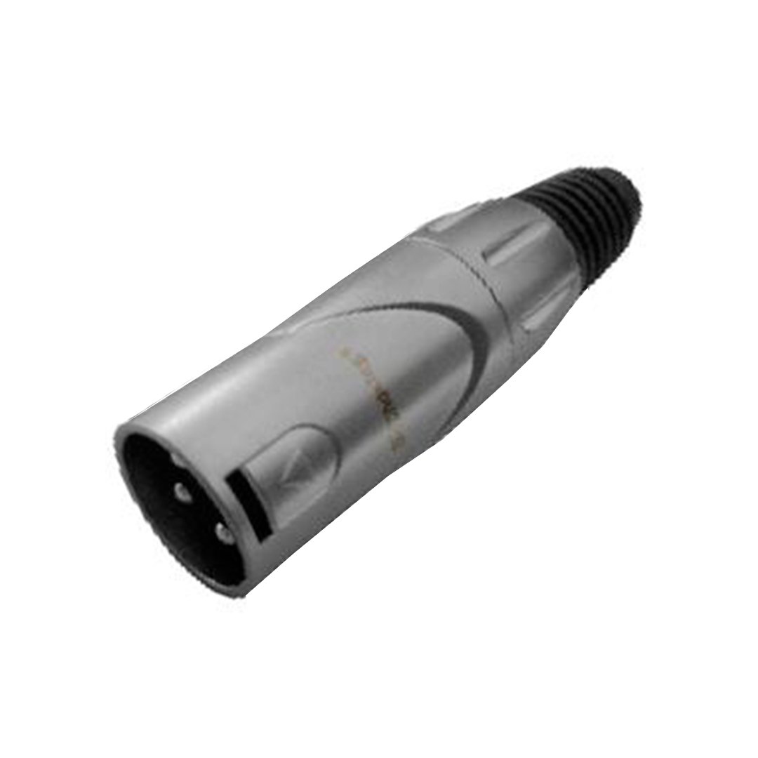 3 CX3M004(3P) PLUG XLR METAL ARGENT "SOUNDKING" - Imagen 1