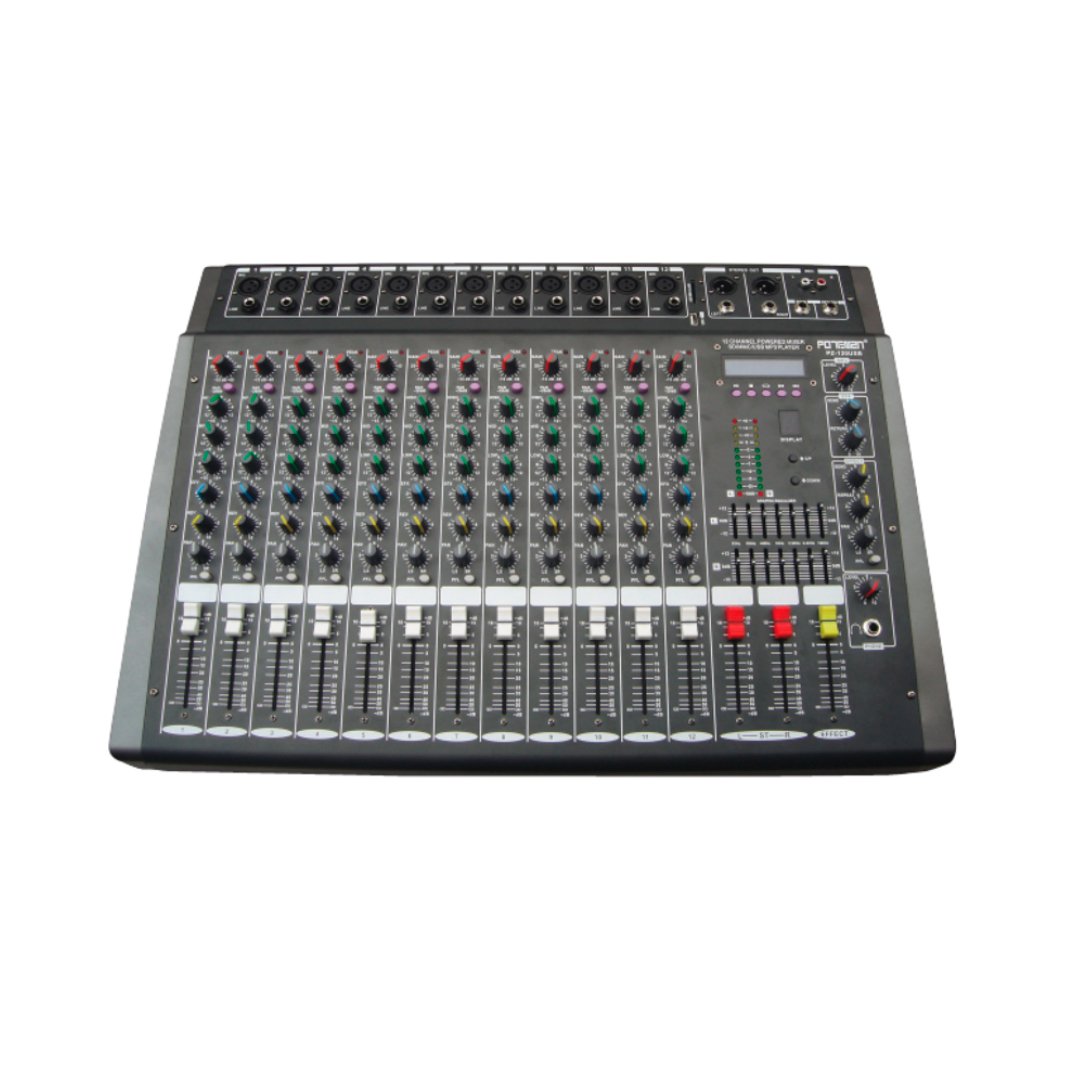 PZ-120USB PZ-120USB MEZCLADORA AUD.AMPLIF.12C.C/USB "POTTENZA" - Imagen 1
