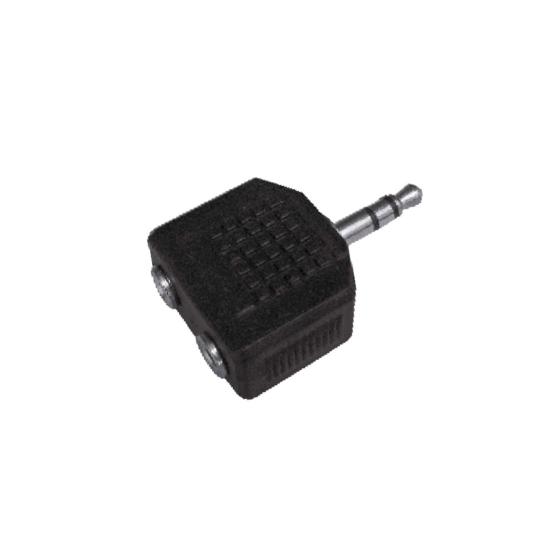 1 VZ-3144 ADAP.2 JACK ST.3.5MM-1PLG.ST.3.5MM METAL "VOZZEX" - Imagen 1