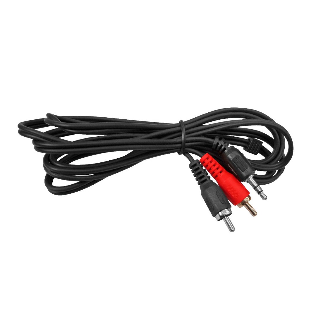 1 VZ-1513 CABLE 2 PLUG RCA A 1 PLUG STEREO 3.5MM "VOZZEX" - Imagen 1