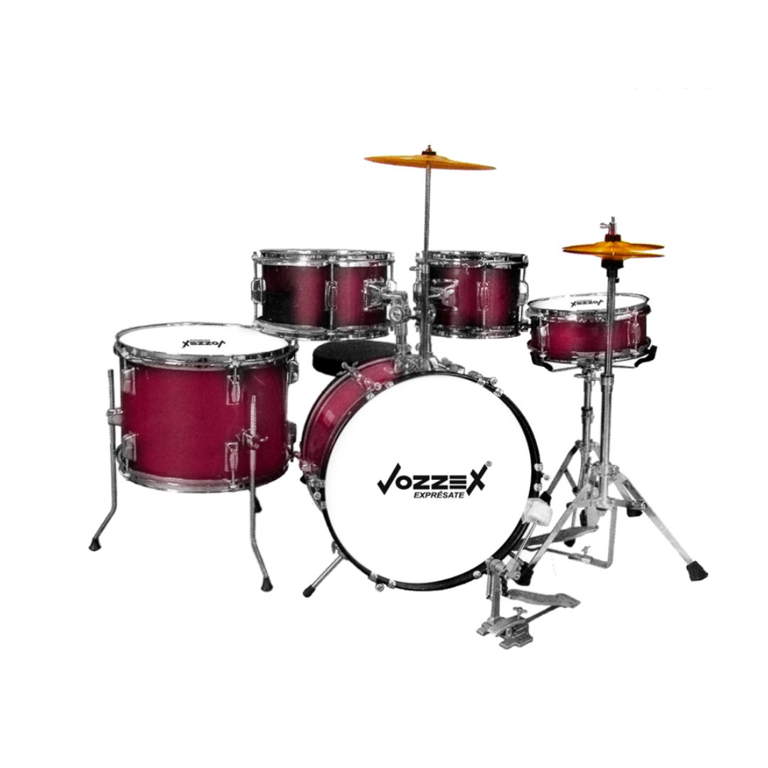 BATERIA 7 VZ-FT104-5WR BATERIA ACUSTICA VIN.TINTO P/NIÑO "VOZZEX" - Imagen 1