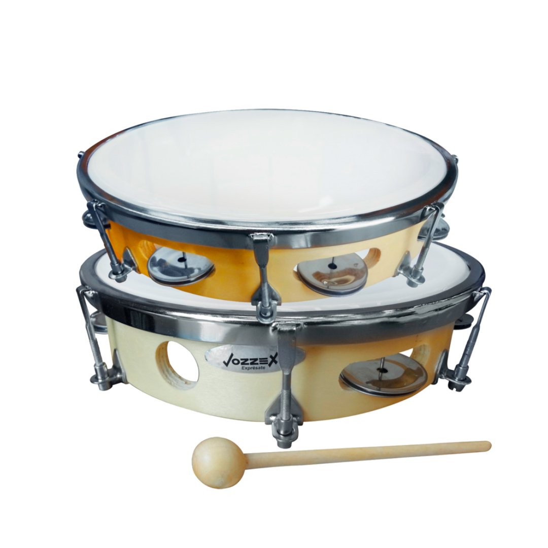 PANDERETA 2 VZ-DP910HT PANDERETA DE MADERA 25CM "VOZZEX" - Imagen 1