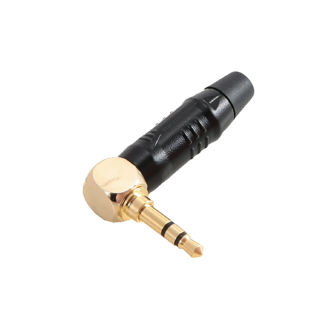 CJ3M016BB WEB CJ3M016BB CONECTOR PLUG STEREO C/ANGULO 3.5MM "SOUNDKING" - Imagen 1