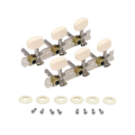 VZ-CG2 SET DE CLAVIJAS  D/PLASTICO COLOR HUESO P/GUITARRA ACUSTICA "VOZZEX"