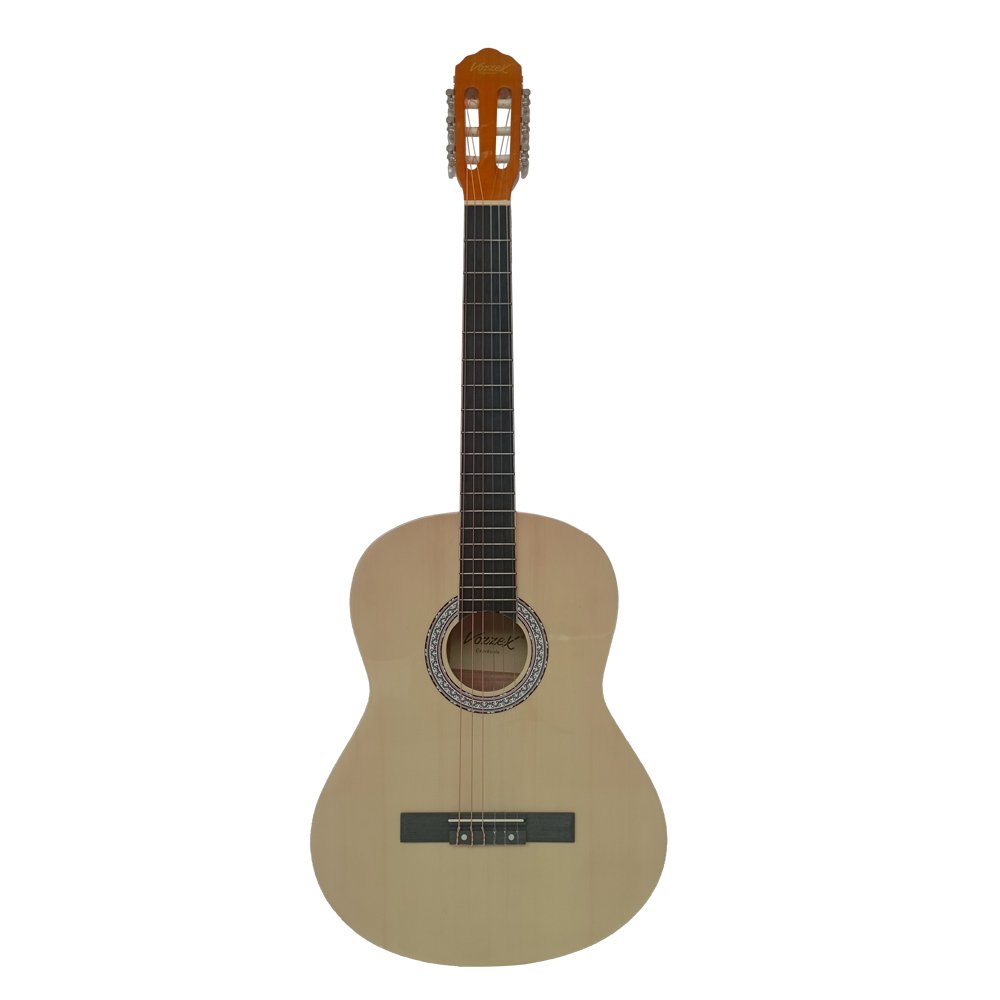 VZ-XF39-02-N frente web VZ-XF39-02/N GUITARRA ACUSTICA COLOR NATURAL 39" C/FUNDA "VOZZEX" - Imagen 1