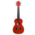VZ-XU23-11RD UKELELE 23" CONCIERTO - COLOR ROJO C/FUNDA "VOZZEX"