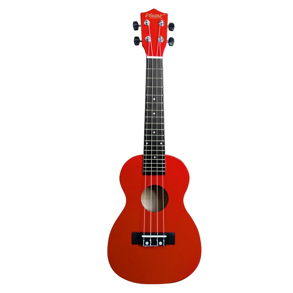 VZ-XU23-11RD VZ-XU23-11RD UKELELE 23" CONCIERTO - COLOR ROJO C/FUNDA "VOZZEX" - Imagen 1