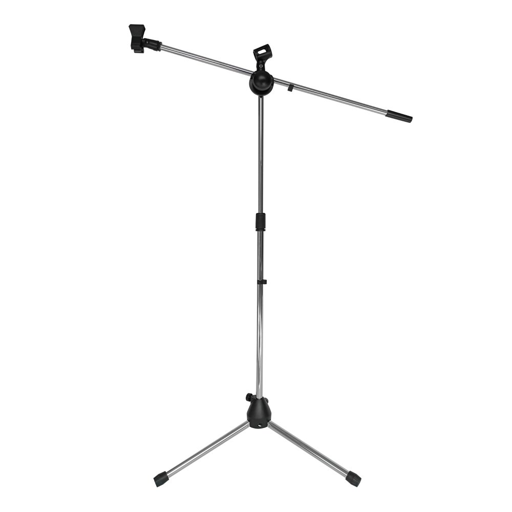 vz-by200w sin fondo web VZ-BY200W PEDESTAL P/MICROFONO C/DOBLE BOOM "VOZZEX" - Imagen 1