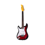VZ-ST309-01LH/R-BK GUITARRA ELECTRICA 39" 3 PASTILLAS COLOR REDBURST C/FUNDA PARA ZURDO "VOZZEX"