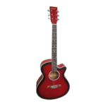 VZ-W017C/RDSF GUITARRA ACUSTICA 40" C/CORTE ROJO C/FUNDA "VOZZEX"
