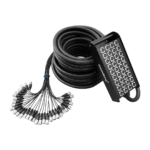 AH106/30M MEDUSA 24VIAS XLR F+4 VIAS XLR M AUX 30M "SOUNDKING"