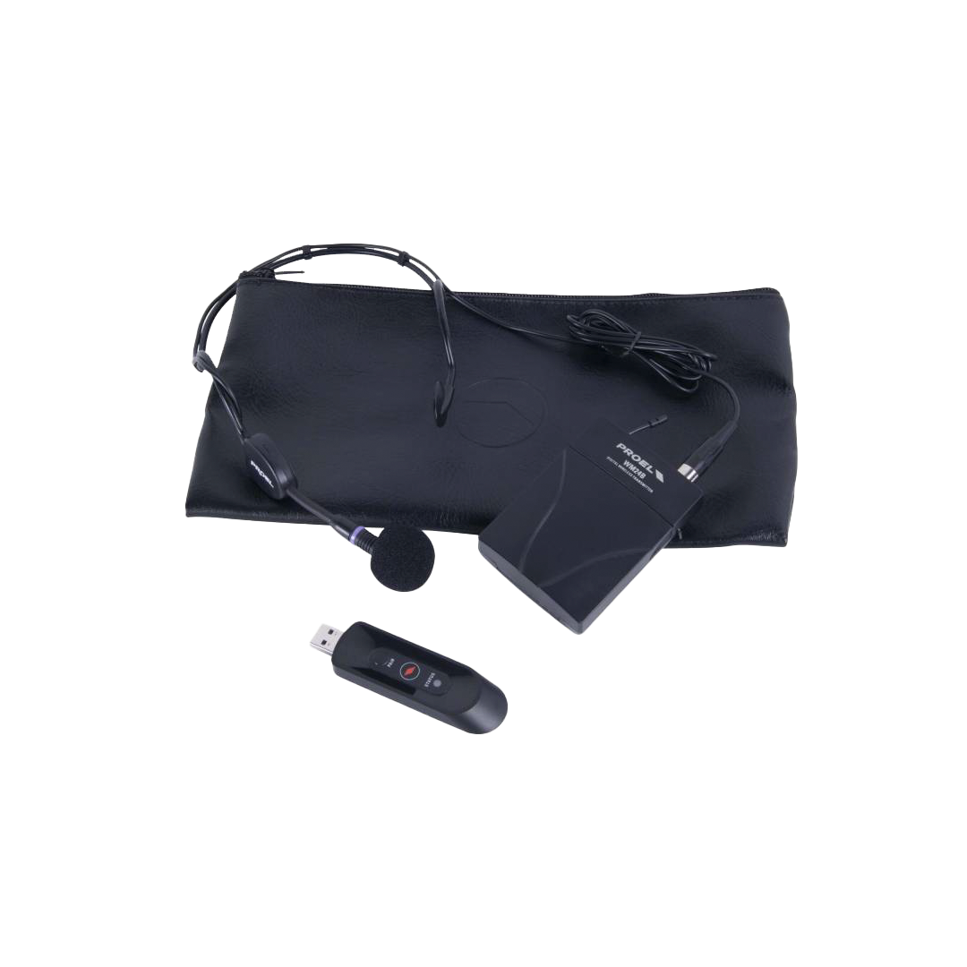 U24B WEB U24B SISTEMA DE MICROFONO INALAMBRICO PORTATIL USB D/VINCHA - 2.4 GHZ "PROEL" - Imagen 1