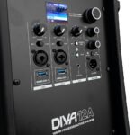 DIVA12A CAJA ACÚSTICA ACTIVA 12” DRIVER 1” 1000W PEAK SPL: 127DB PEAK C/PANTALLA LCD, BLUETOOTH 5.0 (TWS) C/ 5 DSP PRESETS (MUSIC, LIVE, DJ, MONITOR, SPEECH), FILTRO FIR (POLIPROPILENO) EQ: 2 BANDAS - SISTEMA DE VUELO: 4XM10 "PROEL" - Imagen 6
