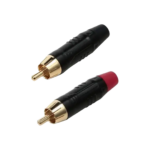 CRM006BB+CRM006BR (PAR) CONECTOR PLUG RCA BLACK(BLACK/RED) "SOUNDKING"