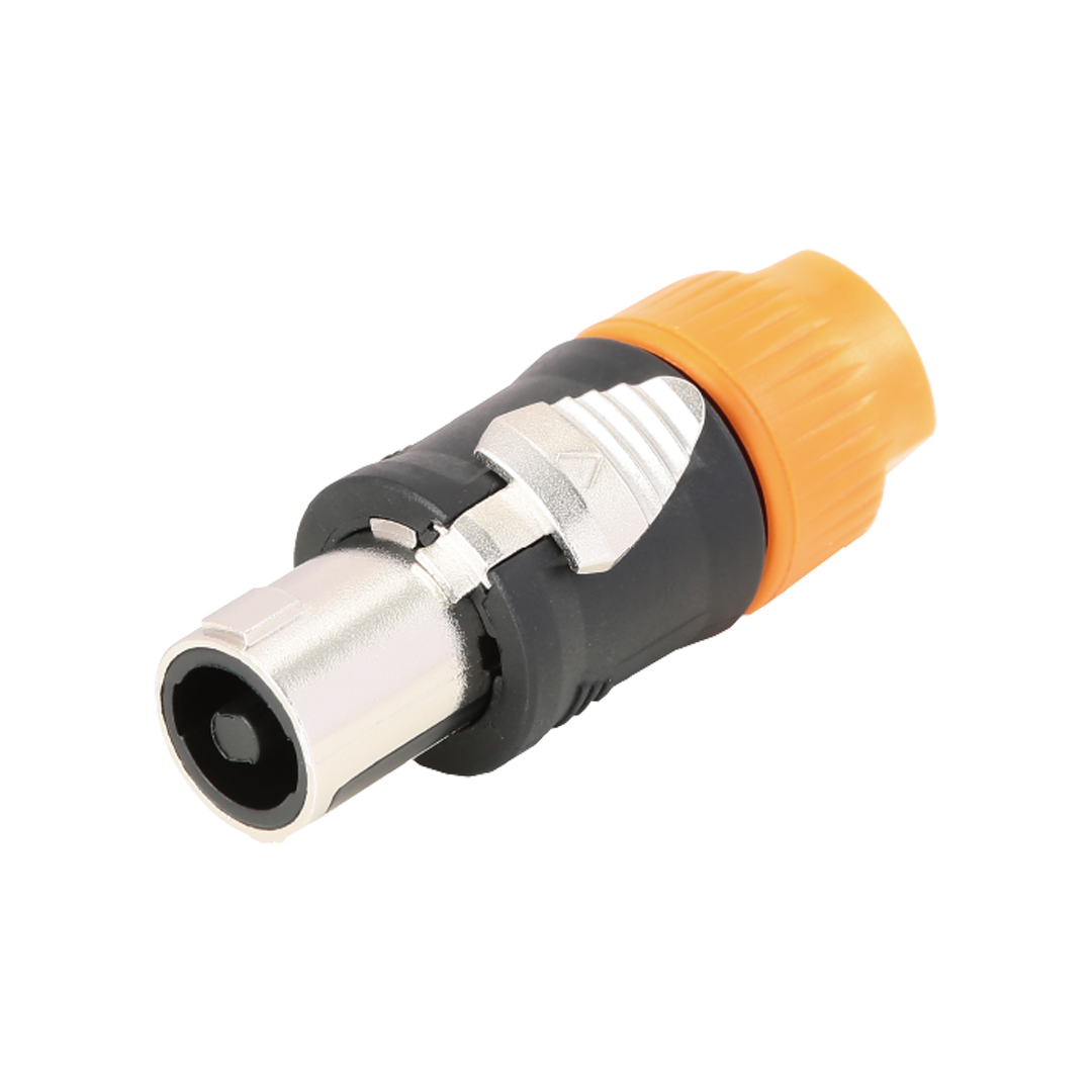 CSM003 FOTO WEB CSM003 CONECTOR PLUG SPEAKON - ORANGE/BLACK "SOUNDKING" - Imagen 1