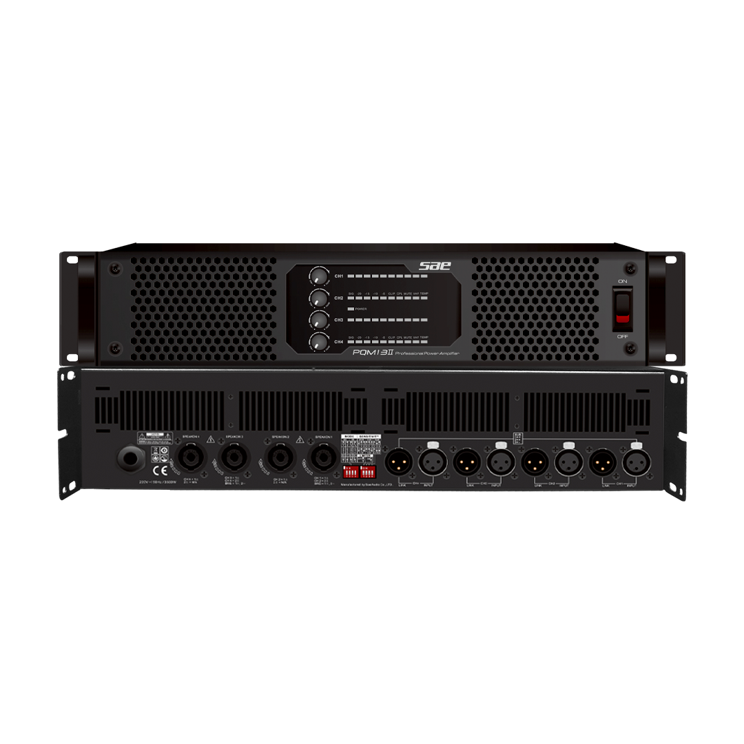 PQM13-II WEB PQM13-II AMPLIFICADOR POWER LIGHT 2500W X 4 * 2 OHM - NEUTRIK SPEAKON NL4 "SAE" - Imagen 1