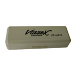 VZ-HAR10 ARMONICA D/ METAL INOXIDABLE - 10 AGUJEROS SILVER/GOLD C/ CASE (PROTECTOR) ABS "VOZZEX" - Imagen 2
