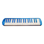 VZ-MEL37-BL MELODICA 37 TECLAS C/ESTUCHE DE LONA CON DISEÑO, MANGUERA Y BOQUILLA - AZUL "VOZZEX"