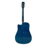 VZ-3041C/BL GUITARRA ACUSTICA 41" AZUL C/BORDE NEGRO C/CORTE "VOZZEX" - Imagen 2